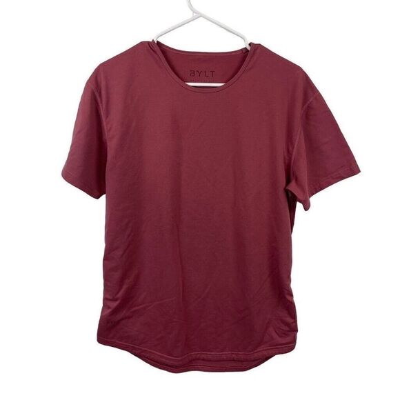 BYLT Men's Red  Drop Cut Short‎ Sleeve Shirt Size M - Picture 1 of 5
